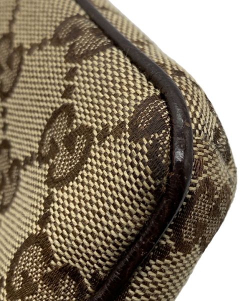 GUCCI（グッチ）GUCCI (グッチ) シェリーライン GGキャンバスショルダーバッグ ブラウンの古着・服飾アイテム