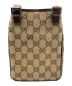 GUCCI (グッチ) シェリーライン GGキャンバスショルダーバッグ ブラウン：30000円