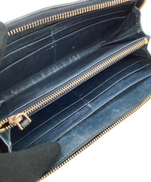 MIU MIU（ミュウミュウ）MIU MIU (ミュウミュウ) 長財布 ブルーの古着・服飾アイテム