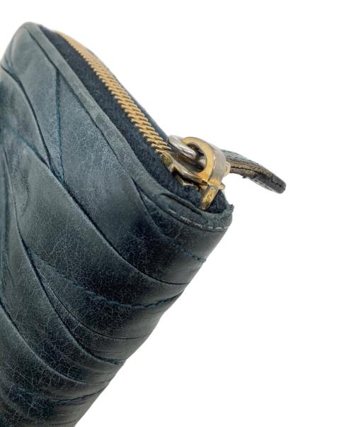 MIU MIU（ミュウミュウ）MIU MIU (ミュウミュウ) 長財布 ブルーの古着・服飾アイテム