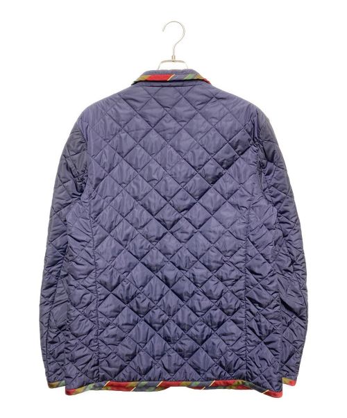 GUCCI（グッチ）GUCCI (グッチ) タイガーワッペンパイピングキルティングジャケット ネイビー サイズ:50の古着・服飾アイテム