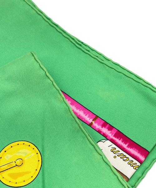 HERMES（エルメス）HERMES (エルメス) カレ90 お針小さん グリーンの古着・服飾アイテム