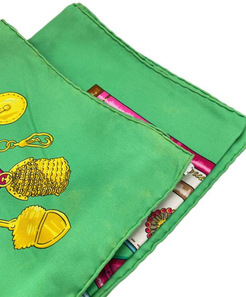 HERMES（エルメス）HERMES (エルメス) カレ90 お針小さん グリーンの古着・服飾アイテム