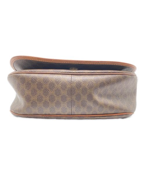 CELINE（セリーヌ）CELINE (セリーヌ) マカダム フラップショルダーバッグ ブラウンの古着・服飾アイテム