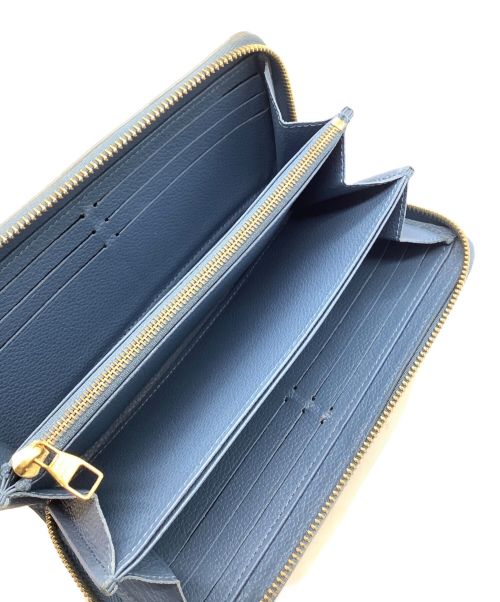 LOUIS VUITTON（ルイ ヴィトン）LOUIS VUITTON (ルイ ヴィトン) モノグラム アンプラント ジッピーウォレット ブルー×アイボリーの古着・服飾アイテム