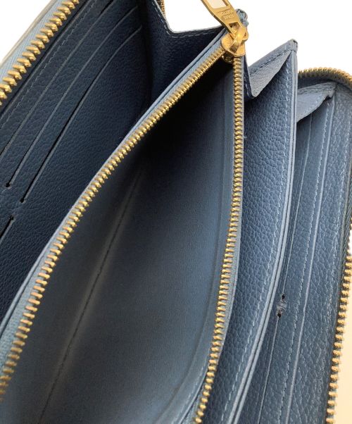 LOUIS VUITTON（ルイ ヴィトン）LOUIS VUITTON (ルイ ヴィトン) モノグラム アンプラント ジッピーウォレット ブルー×アイボリーの古着・服飾アイテム