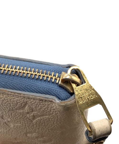 LOUIS VUITTON（ルイ ヴィトン）LOUIS VUITTON (ルイ ヴィトン) モノグラム アンプラント ジッピーウォレット ブルー×アイボリーの古着・服飾アイテム