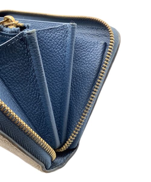LOUIS VUITTON（ルイ ヴィトン）LOUIS VUITTON (ルイ ヴィトン) モノグラム アンプラント ジッピーウォレット ブルー×アイボリーの古着・服飾アイテム