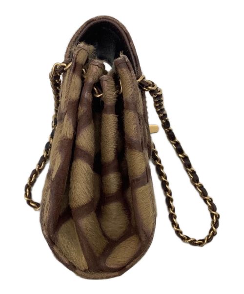 CHANEL（シャネル）CHANEL (シャネル) チェーンハンドバッグ ブラウンの古着・服飾アイテム
