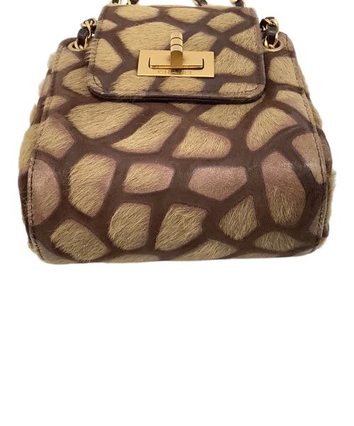 CHANEL（シャネル）CHANEL (シャネル) チェーンハンドバッグ ブラウンの古着・服飾アイテム