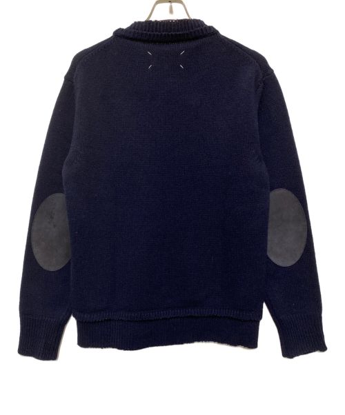Maison Margiela（メゾンマルジェラ）Maison Margiela (メゾンマルジェラ) エルボーパッチニット ネイビー サイズ:Sの古着・服飾アイテム