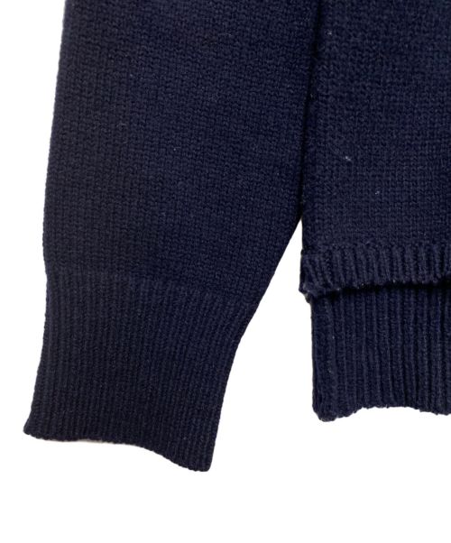 Maison Margiela（メゾンマルジェラ）Maison Margiela (メゾンマルジェラ) エルボーパッチニット ネイビー サイズ:Sの古着・服飾アイテム