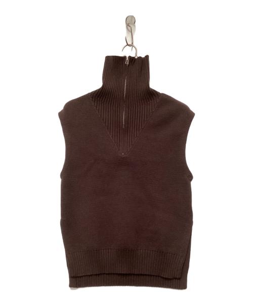 BAUM UND PFERDGARTEN（バウムウンドヘルガーデン）BAUM UND PFERDGARTEN (バウムウンドヘルガーデン) ハーフジップニット ブラウン サイズ:XS 未使用品の古着・服飾アイテム