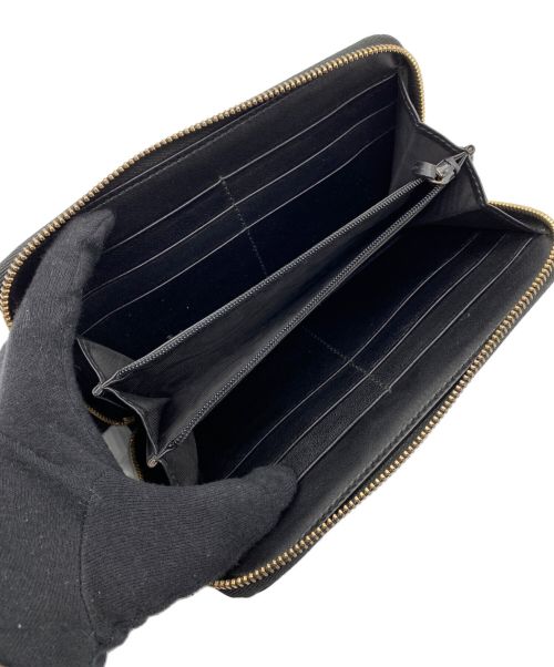 GUCCI（グッチ）GUCCI (グッチ) ラウンドファスナー財布 ブラックの古着・服飾アイテム