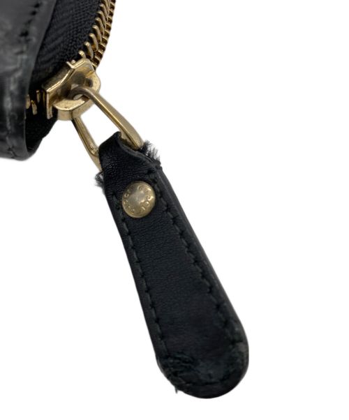 GUCCI（グッチ）GUCCI (グッチ) ラウンドファスナー財布 ブラックの古着・服飾アイテム