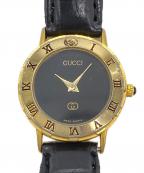 GUCCIグッチ）の古着「シェリーライン クォーツ」｜ブラック