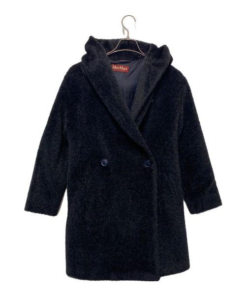 MaxMara（マックスマーラ）MaxMara (マックスマーラ) アルパカ混シャギーコート ブラック サイズ:36の古着・服飾アイテム