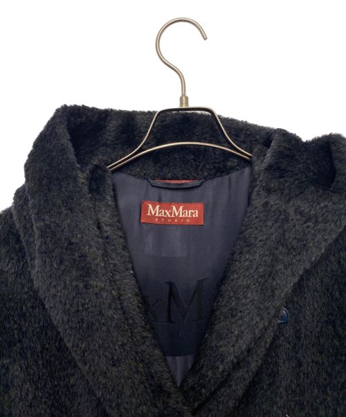 MaxMara（マックスマーラ）MaxMara (マックスマーラ) アルパカ混シャギーコート ブラック サイズ:36の古着・服飾アイテム