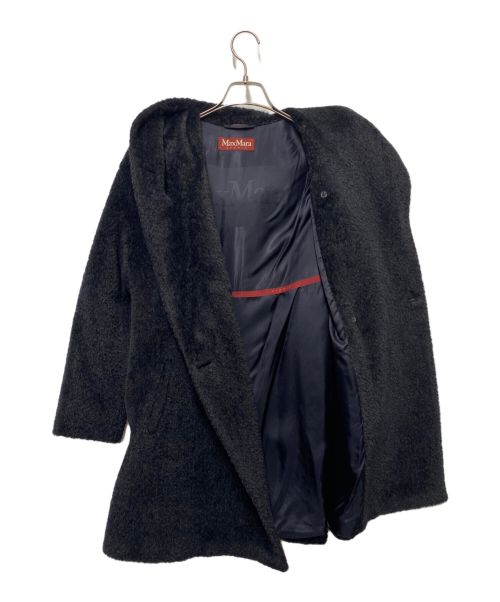 MaxMara（マックスマーラ）MaxMara (マックスマーラ) アルパカ混シャギーコート ブラック サイズ:36の古着・服飾アイテム