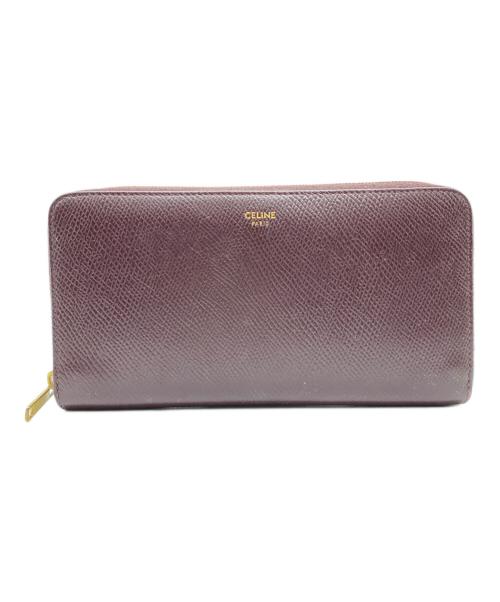 CELINE（セリーヌ）CELINE (セリーヌ) ジップドウォレット ブラウンの古着・服飾アイテム
