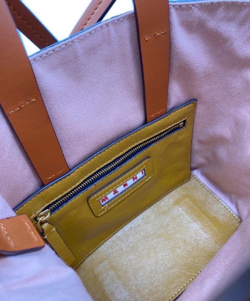 MARNI（マルニ）MARNI (マルニ) レザー製 MUSEO SOFTミニバッグ オレンジの古着・服飾アイテム