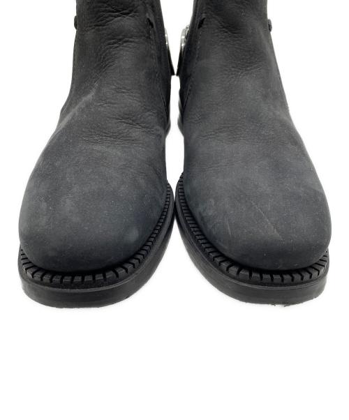 Salvatore Ferragamo（サルヴァトーレ フェラガモ）Salvatore Ferragamo (サルヴァトーレ フェラガモ) サイドファスナーショートブーツ ブラック サイズ:8EEの古着・服飾アイテム