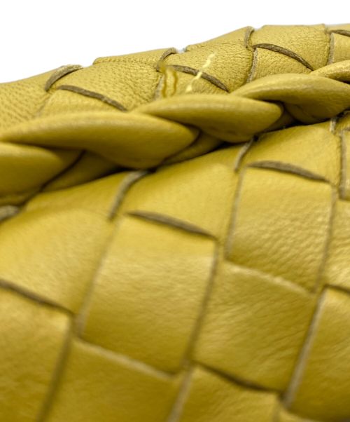 BOTTEGA VENETA（ボッテガベネタ）BOTTEGA VENETA (ボッテガベネタ) イントレチャート ハンドバッグ イエローの古着・服飾アイテム