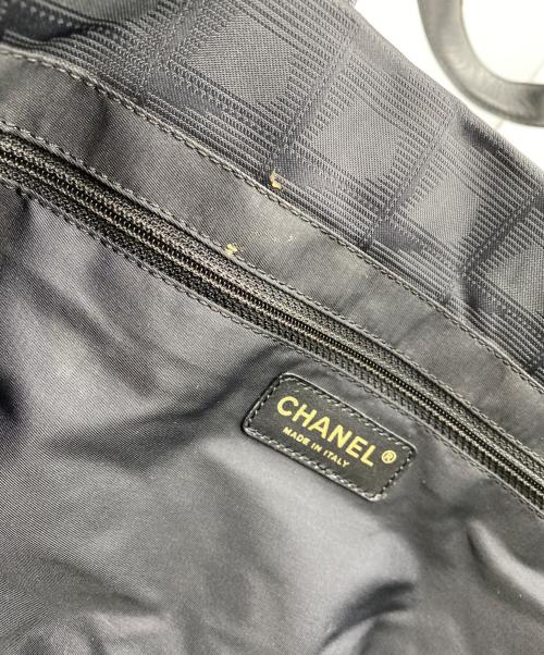 CHANEL（シャネル）CHANEL (シャネル) ニュートラベルライン トートMM ブラックの古着・服飾アイテム
