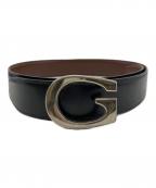 GUCCIグッチ）の古着「Gバックルベルト」｜ブラック