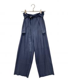 THE KEIJI（ザ・ケイジ）の古着「プリーツパンツ」｜ネイビー