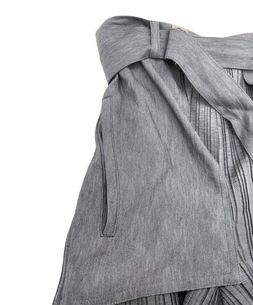 THE KEIJI（ザ・ケイジ）THE KEIJI (ザ・ケイジ) プリーツパンツ ネイビーの古着・服飾アイテム