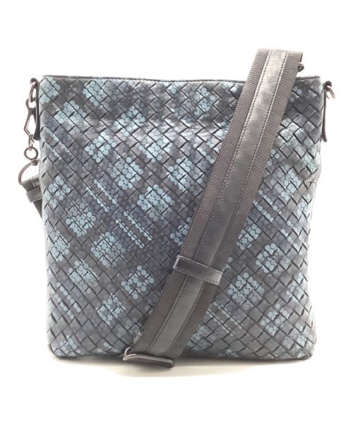 BOTTEGA VENETA（ボッテガベネタ）BOTTEGA VENETA (ボッテガベネタ) イントレチャート ショルダーバッグ ブラックの古着・服飾アイテム