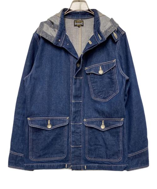 EIGHT G（エイトジー）EIGHT G (エイトジー) フーデットデニムジャケット インディゴ サイズ:Mの古着・服飾アイテム