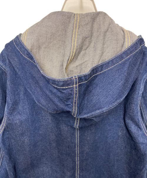 EIGHT G（エイトジー）EIGHT G (エイトジー) フーデットデニムジャケット インディゴ サイズ:Mの古着・服飾アイテム