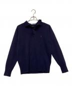 POLO RALPH LAURENポロ・ラルフローレン）の古着「ニットポロシャツ」｜ネイビー