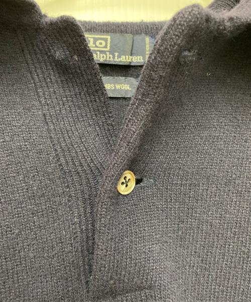 POLO RALPH LAUREN（ポロ・ラルフローレン）POLO RALPH LAUREN (ポロ・ラルフローレン) ニットポロシャツ ネイビー サイズ:Mの古着・服飾アイテム