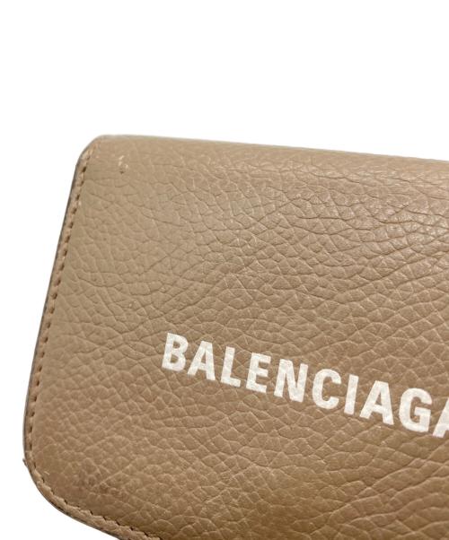 BALENCIAGA（バレンシアガ）BALENCIAGA (バレンシアガ) CASH ミニウォレット ブラウンの古着・服飾アイテム