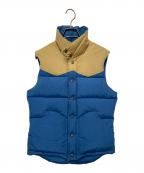 sixty fortyシックスティフォーティ）の古着「ダウンベスト」｜ブルー×カーキ