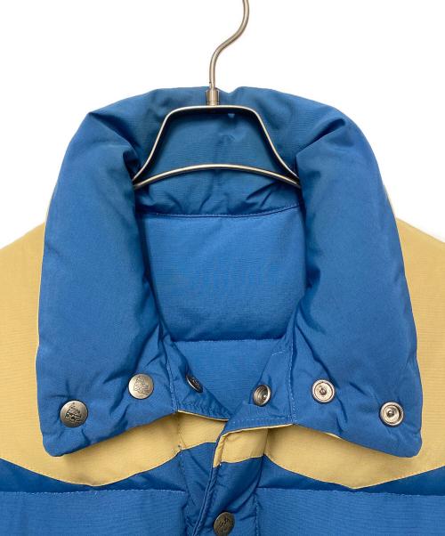 sixty forty（シックスティフォーティ）sixty forty (シックスティフォーティ) ダウンベスト ブルー×カーキ サイズ:Sの古着・服飾アイテム