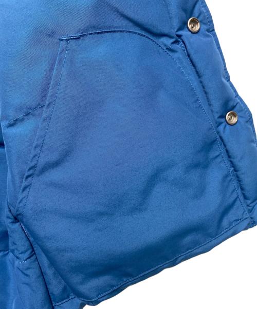 sixty forty（シックスティフォーティ）sixty forty (シックスティフォーティ) ダウンベスト ブルー×カーキ サイズ:Sの古着・服飾アイテム