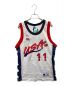 Champion（チャンピオン）の古着「USA代表ユニフォーム レプリカ MALONE」｜ホワイト