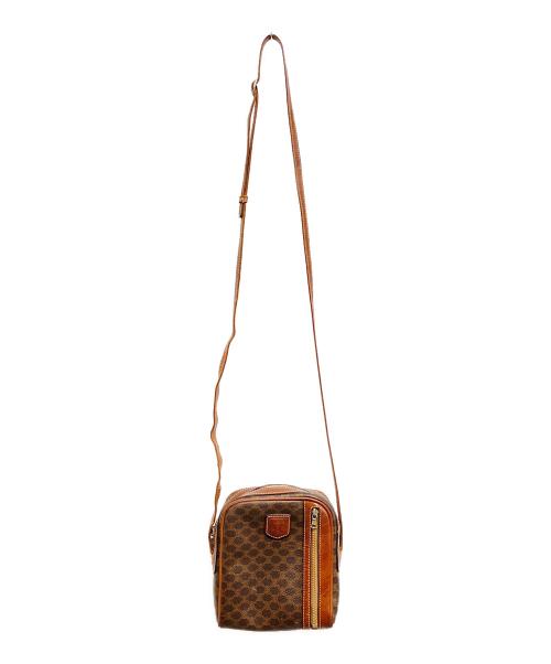 CELINE（セリーヌ）CELINE (セリーヌ) マカダム柄 ミニショルダーバッグ ブラウンの古着・服飾アイテム