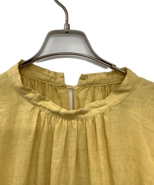 nest Robe（ネストローブ）nest Robe (ネストローブ) リネンワンピース イエロー サイズ:FREEの古着・服飾アイテム