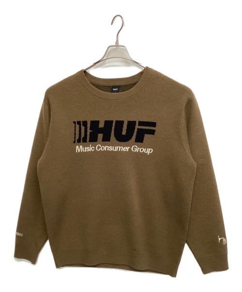 HUF（ハフ）HUF (ハフ) ニット オリーブ サイズ:Ｌの古着・服飾アイテム