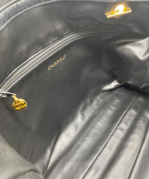 CHANEL（シャネル）CHANEL (シャネル) ココマーク キャビアスキン チェーントートバッグ ブラックの古着・服飾アイテム