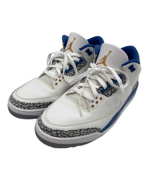AIR JORDAN 3（エアジョーダン3）AIR JORDAN 3  (エアジョーダン3) AIR JORDAN 3 RETRO ホワイト×ブルー サイズ:10.5の古着・服飾アイテム