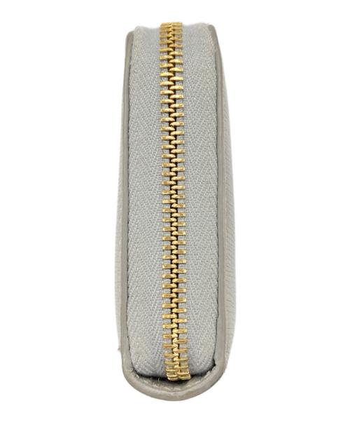 GUCCI（グッチ）GUCCI (グッチ) スクリプト ジップアラウンドウォレット グレーの古着・服飾アイテム