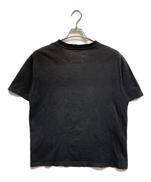 Maison Margiela（メゾンマルジェラ）Maison Margiela (メゾンマルジェラ) 21SS TAPE LOGO TEE ブラック サイズ:44の古着・服飾アイテム