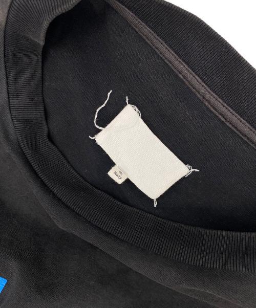 Maison Margiela（メゾンマルジェラ）Maison Margiela (メゾンマルジェラ) 21SS TAPE LOGO TEE ブラック サイズ:44の古着・服飾アイテム