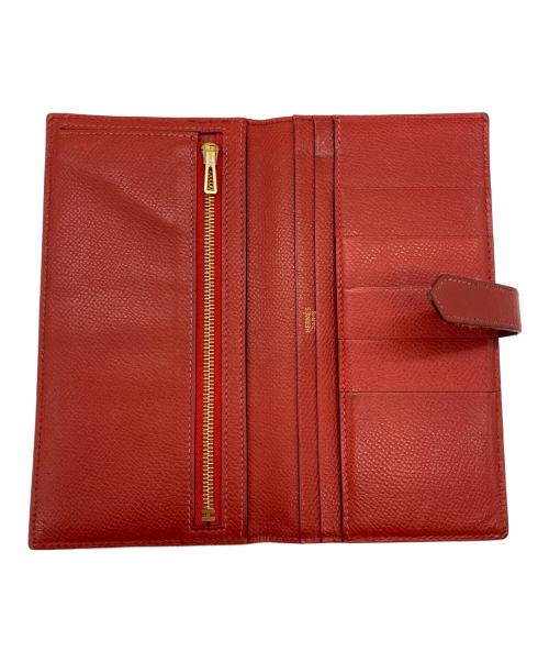 HERMES（エルメス）HERMES (エルメス) 2つ折り財布 レッドの古着・服飾アイテム